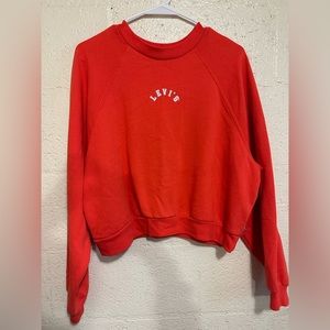 Levi’s Orange Cropped Sweater